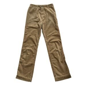 Vintage Womens Chemin De Fer Straight Leg Corduroys Tan Size 26 70s 80s Skater